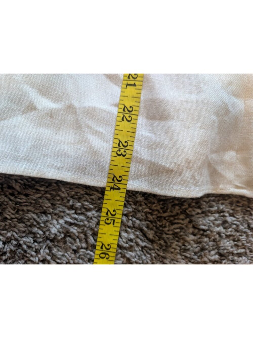 Lauren Ralph Lauren Women’s Sz 4 Ivory 100% Linen A-Line Midi Skirt Side Zip - Picture 6 of 7